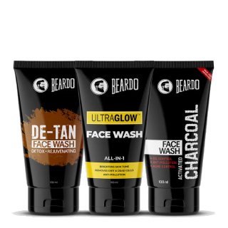 Beardo Ultimate Facewash Combo Flat 45% + 20% Off & Get 10% GP Cashback